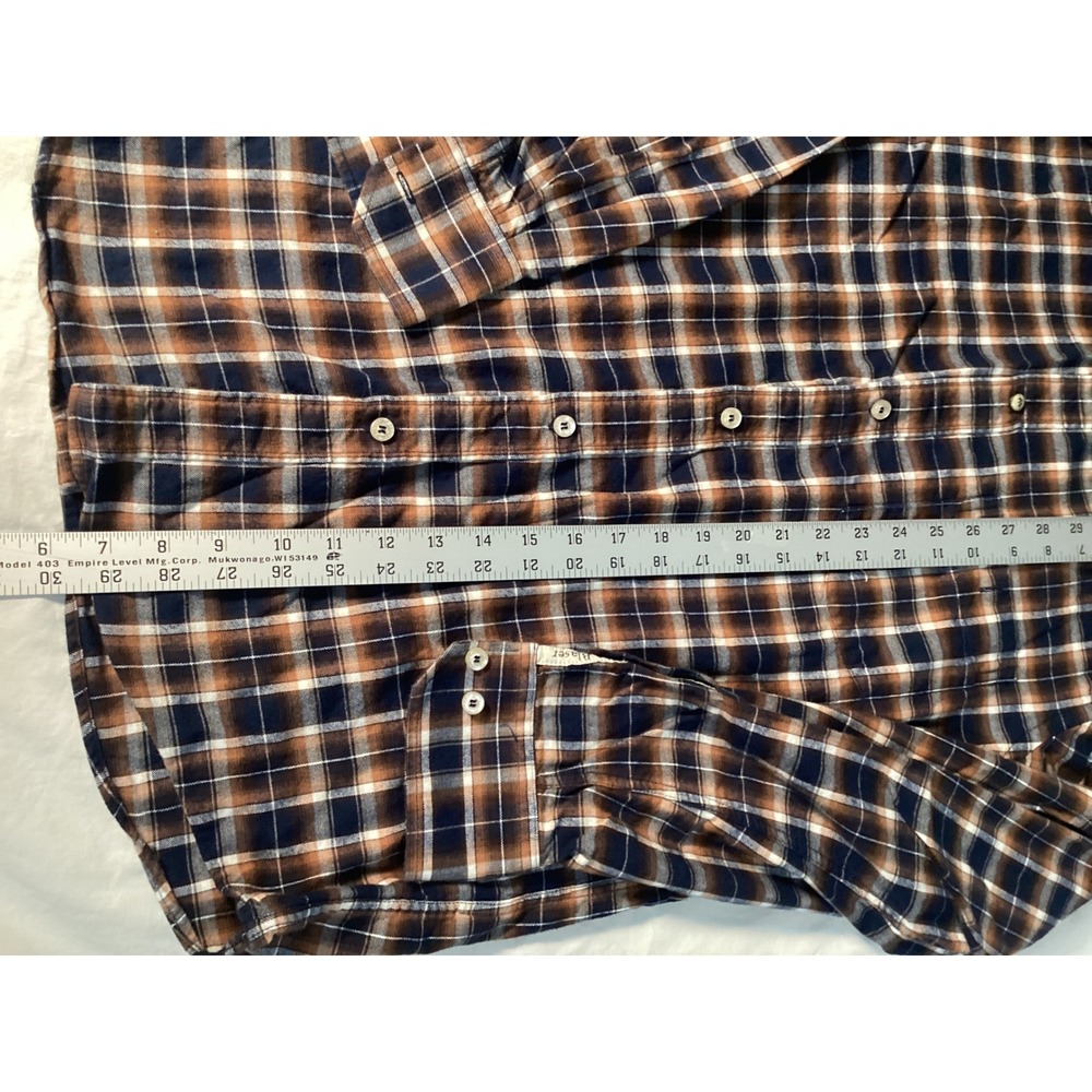 Blaser Shirt Flannel Plaid Button Down Shirt Long Sleeve Cotton Size Medium - Picture 4 of 6